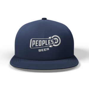 Blue original peoples beer logo hat