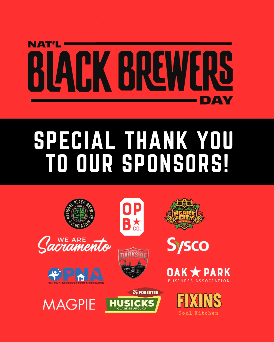 National Black Brewers Day: special thank you to our sponsors